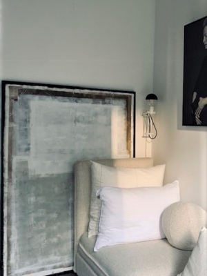 Artwork Laura de Wilde in zwarte baklijst